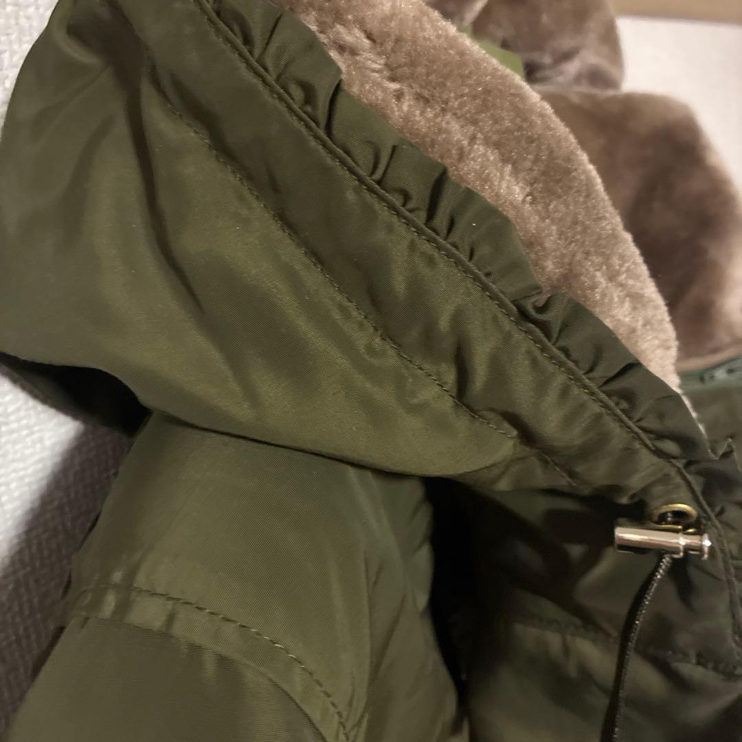 フランシュリッペ モッズコート　ライナー付き　パールリボン