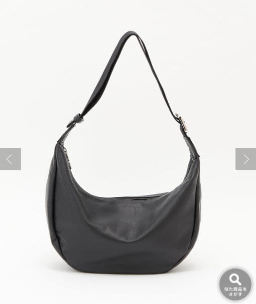 russetソフトレザーラウンドショルダーバッグ