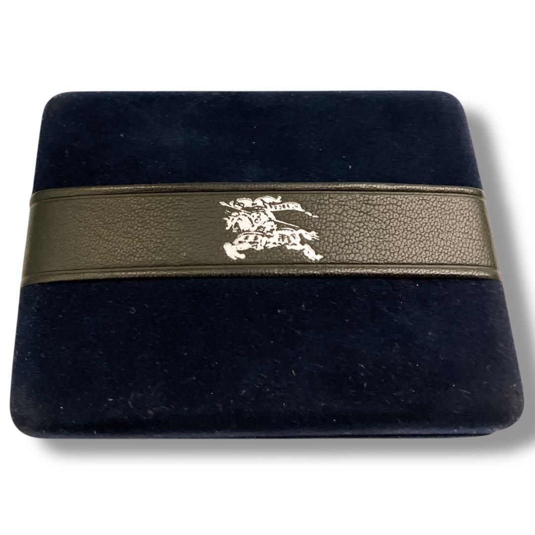 バーバリー 良品 SV925 ホースロゴ カフス ネクタイピンセット 箱付き