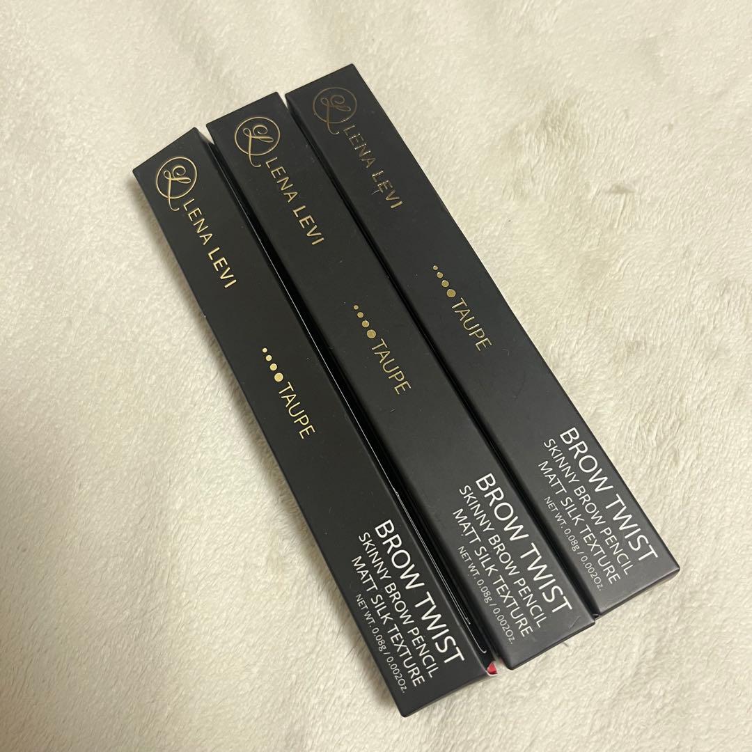 LENA LEVI BROW TWIST アイブロウペンシル TAUPE3本新品