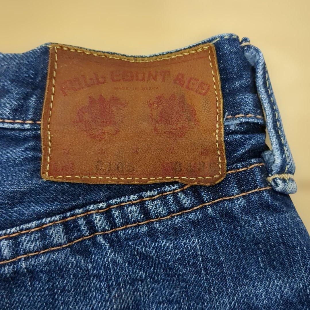 フルカウント 旧モデル 0105 W34ダークブルー ストレートデニム ジーンズ