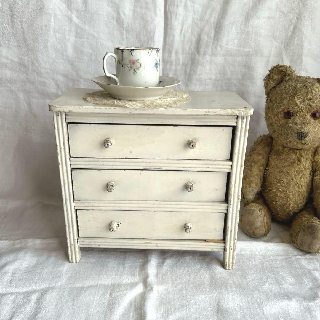 フランス　アンティーク　ドールハウス　チェスト　ドール家具　ブロカント