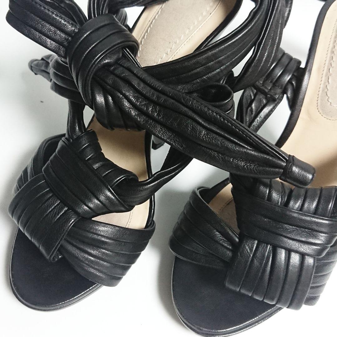 ロエベLOEWE◇イタリア製レザーアンクルストラップサンダル◇ミュール