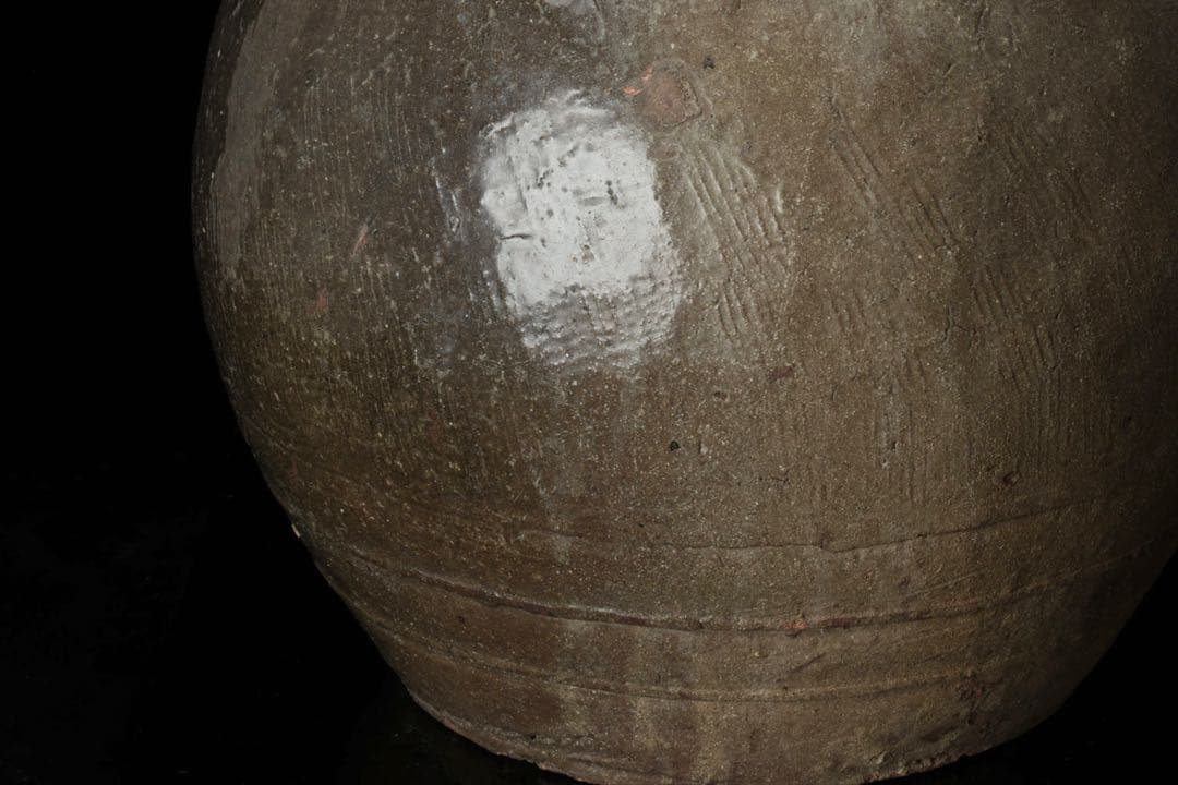 時代 古備前 自然釉 信楽 大壺 41cm 重さ15kg 花瓶 花器 古美術品