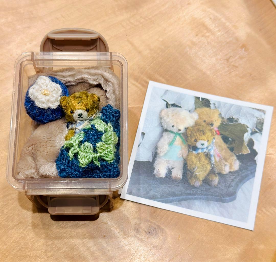 moriのえほん様　モデルのクマちゃん ミニチュア　ぬいぐるみ　テディベア