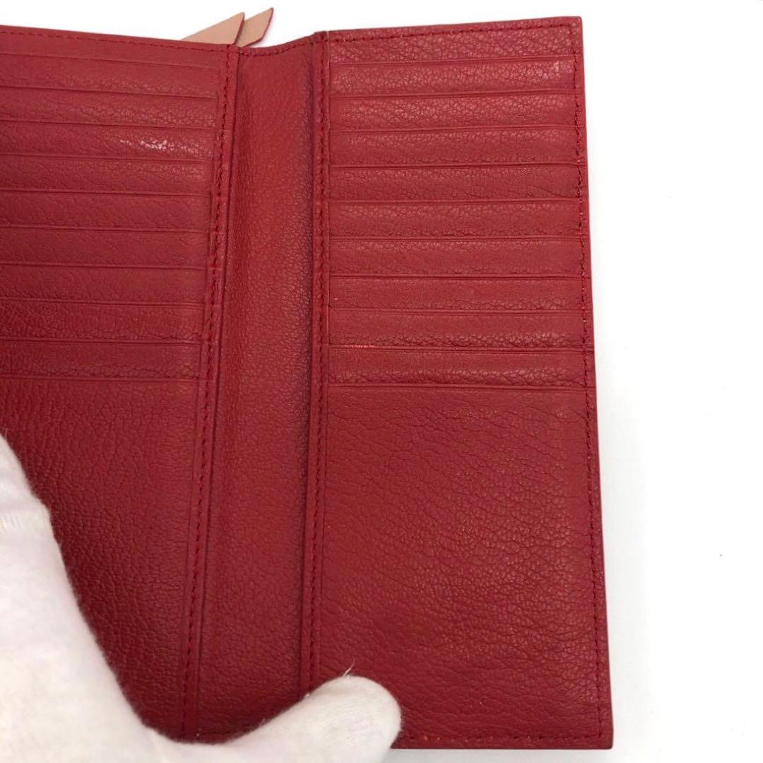 未使用級✨ミュウミュウ　 レザー　長財布　 マドラス　ラブレター ピンク系