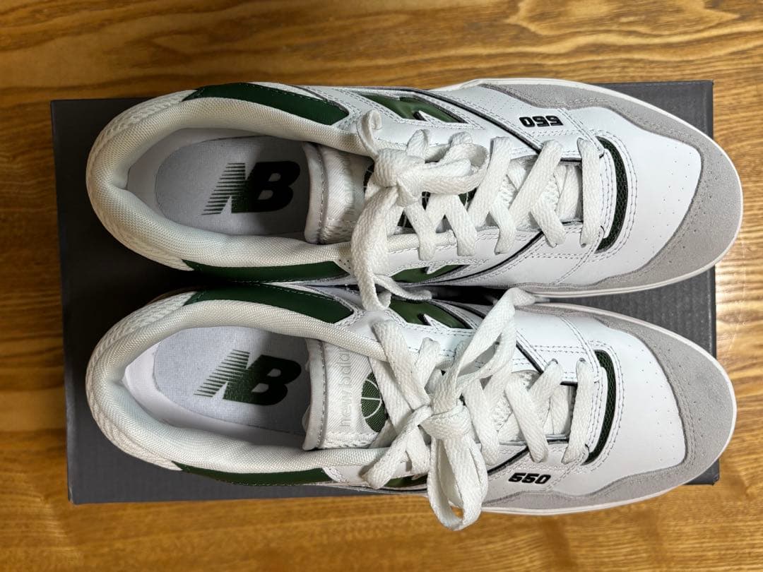 [美品]ニューバランス550 ホワイトグリーン　26.5cm 箱あり
