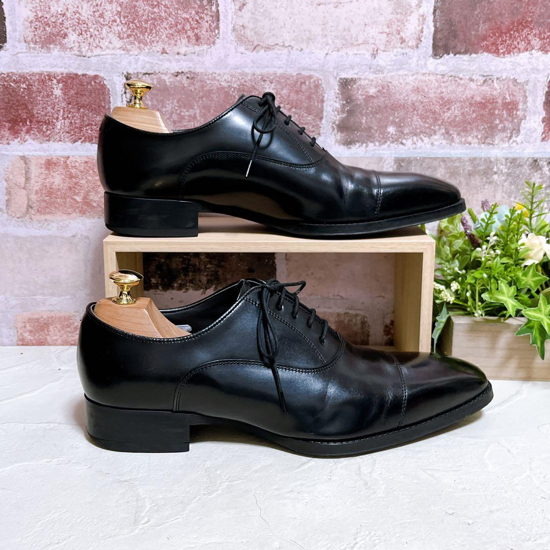 【REGAL リーガル】ドレスシューズ 革靴 キャップトゥ 黒 24.5 美品