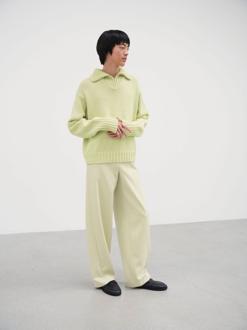 クリーニング済| AURALEE LIGHT MELTON SLACKS 4