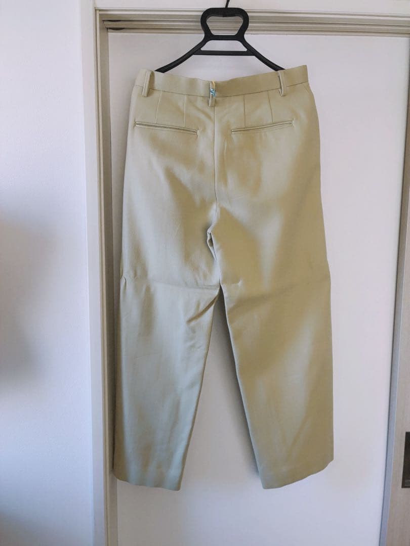 クリーニング済| AURALEE LIGHT MELTON SLACKS 4