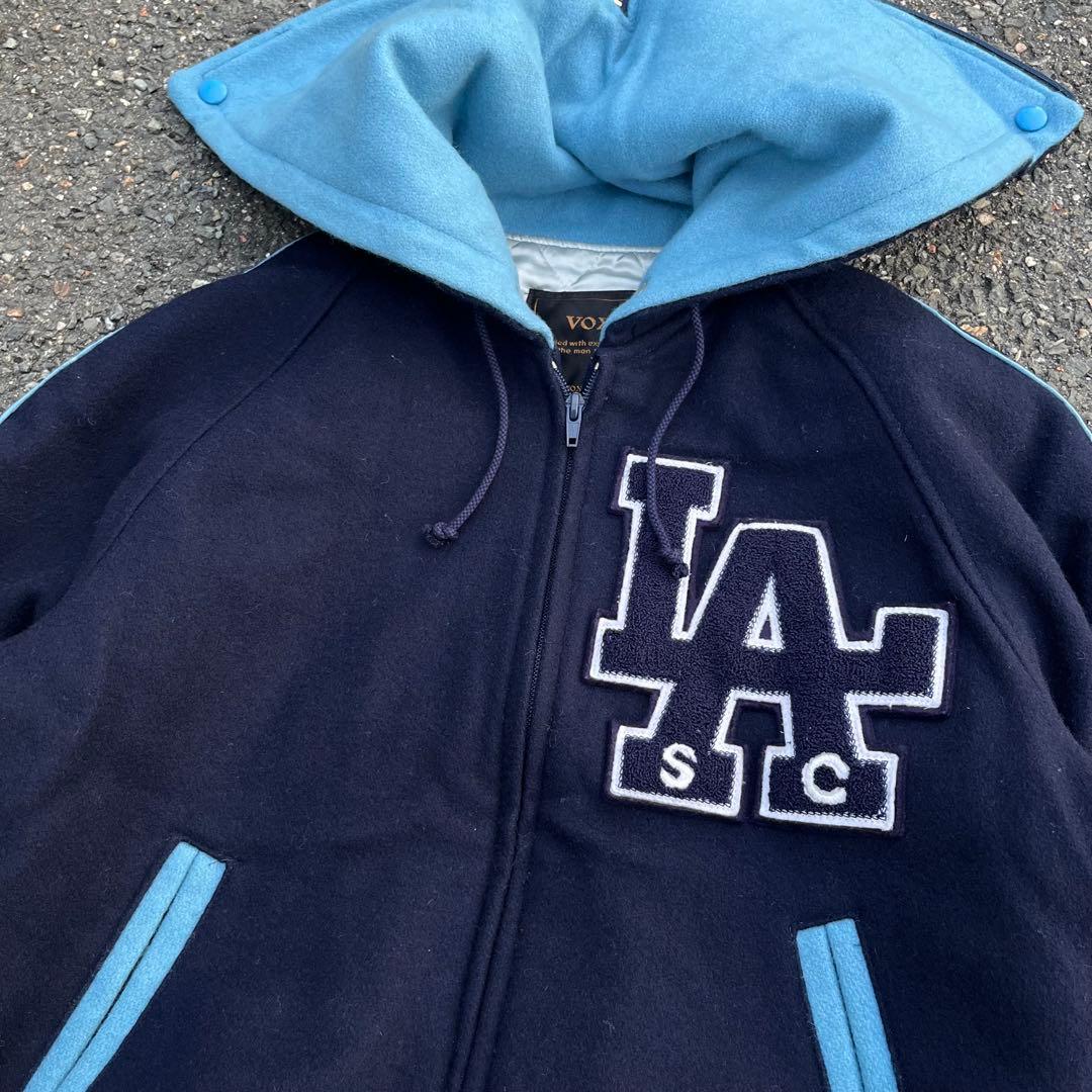 vintage ウール　スタジャン　短丈　y2k LA シティー　80s 90s