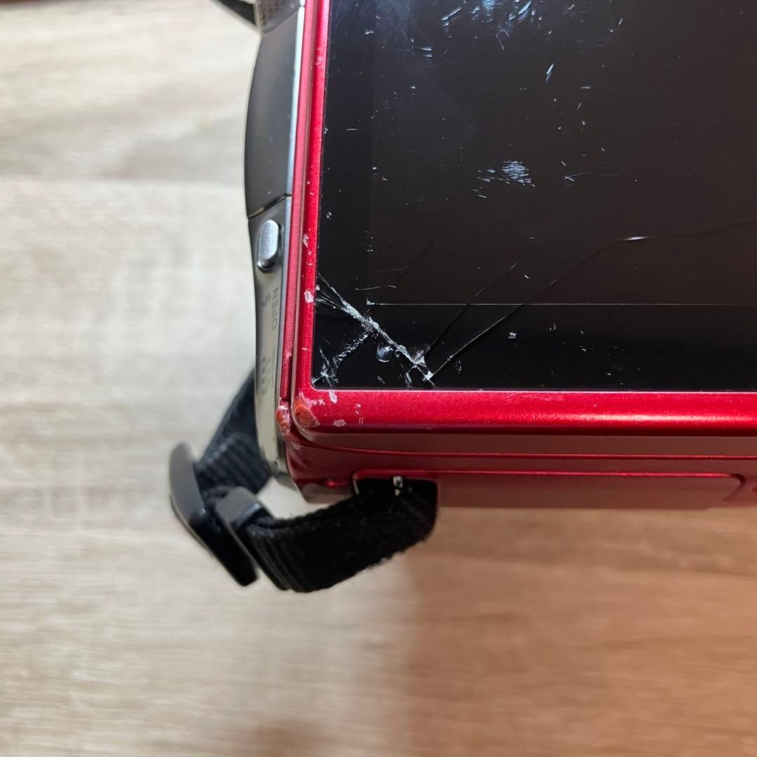 【訳あり】 LUMIX DMC-GF6 本体 レッド（予備電池・充電器付き）