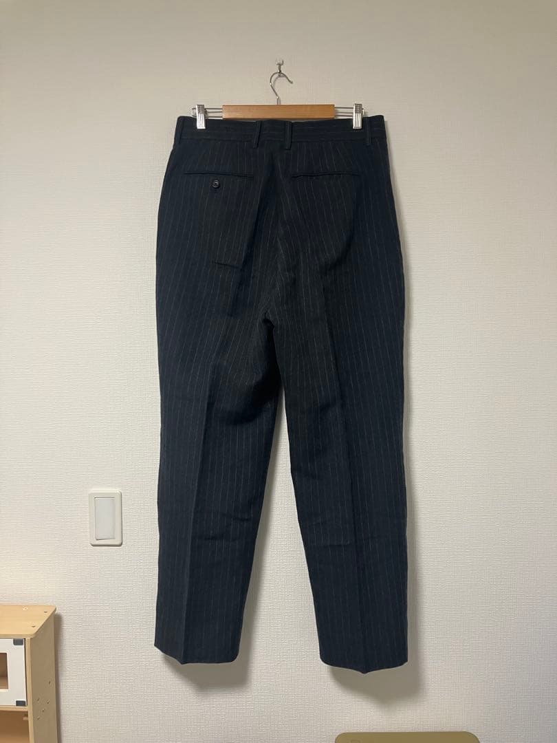 A.PRESSE Wide Tapered Trousers 3 ストライプ
