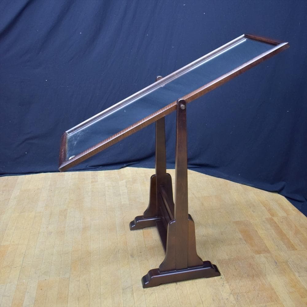 北海道民芸家具　樺 カバ材　無垢　姿見　鏡　ミラー　スタンドミラー　全身鏡　置型