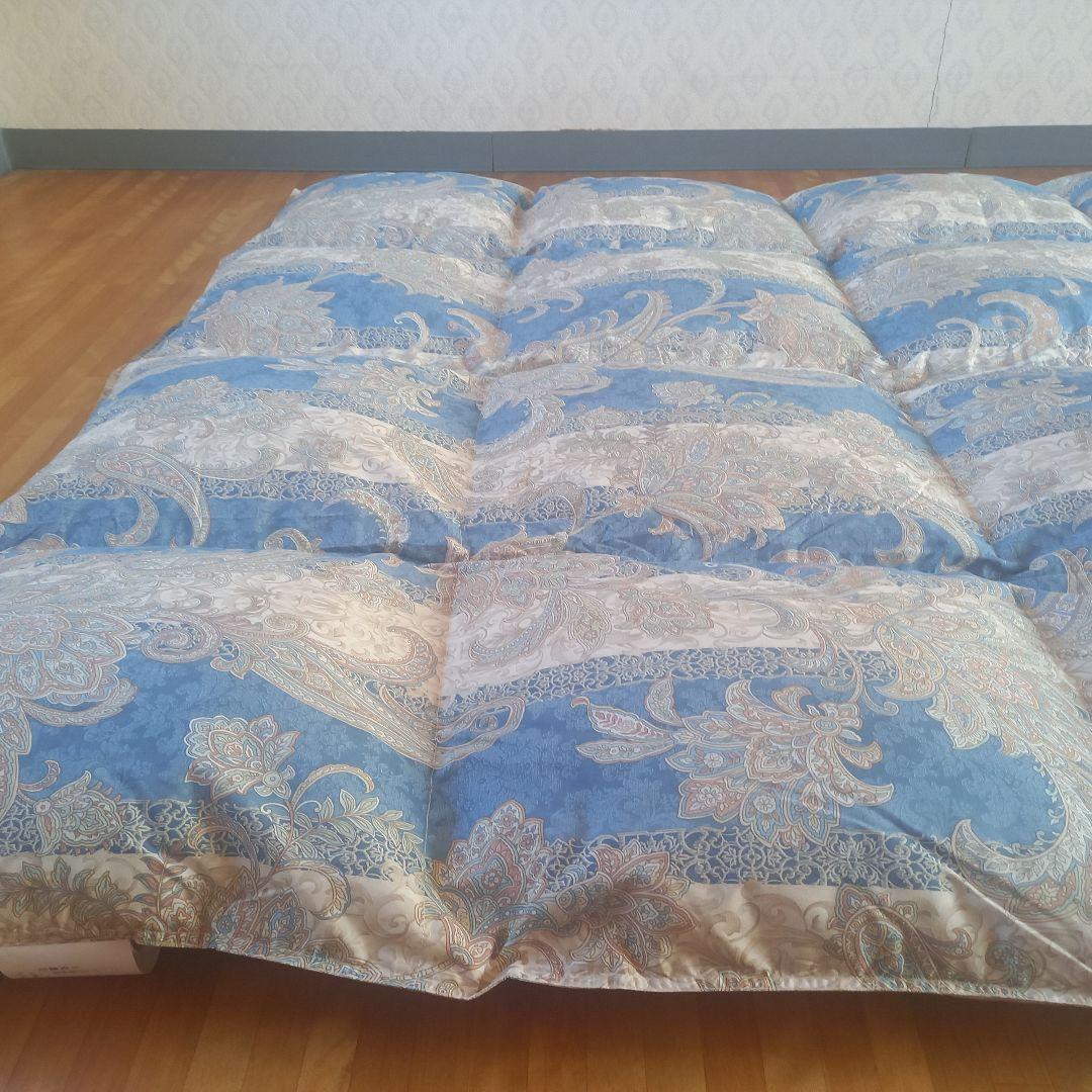 羽毛布団 増量 SDGS リフレッシュ羽毛 高密度生地 清潔 安心 日本製B⑨