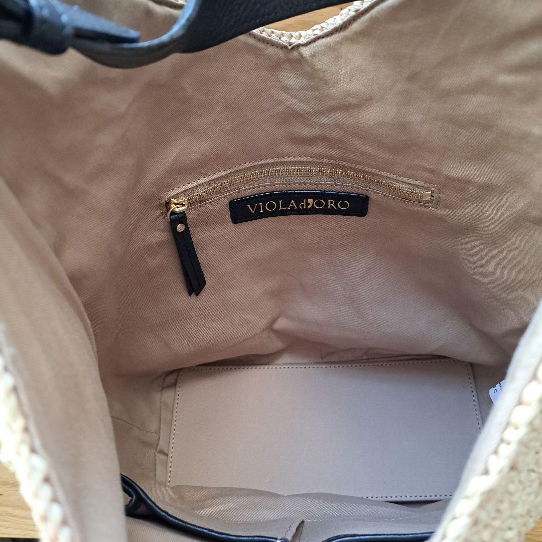 VIOLAd'ORO　ショルダーカゴバッグ