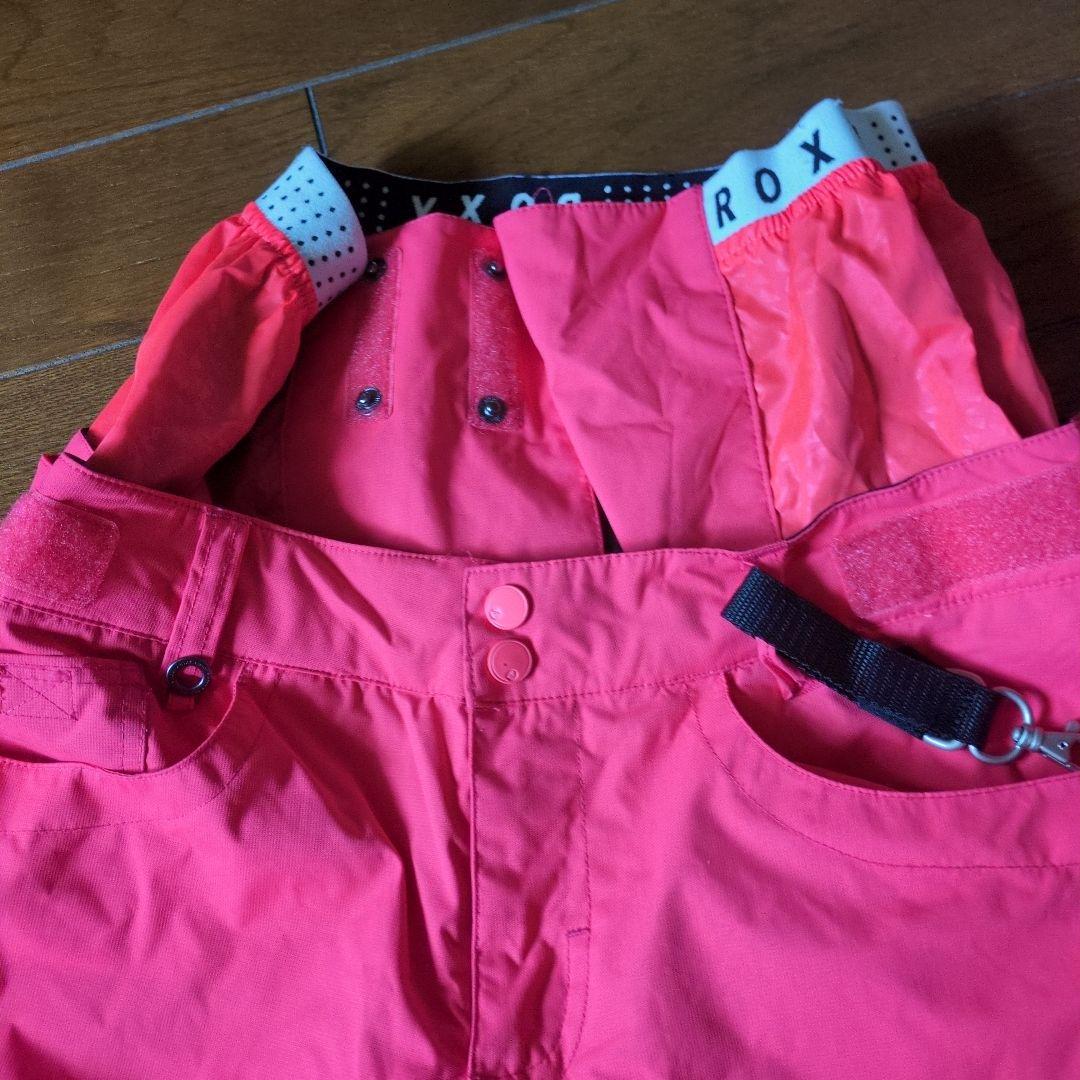 ROXY　スノボウェア　上下セット　Ｍ　サークル柄　ブラック　ピンク