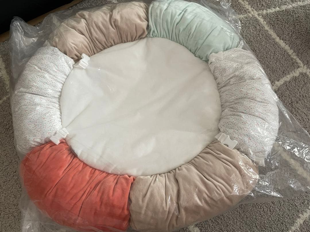 【超美品】Nattou（ナチュー）赤ちゃんのプレイマット＆プレイジム 男女兼用