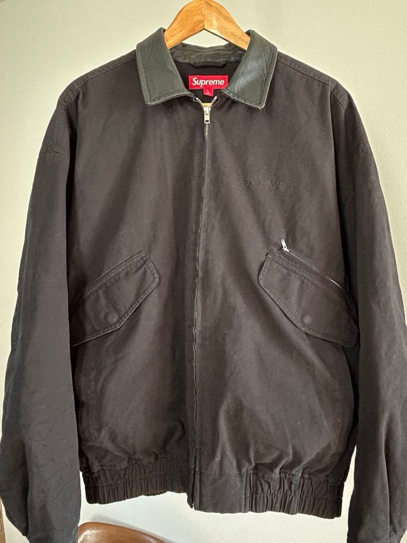 最安値Supreme leather collar utility jacket