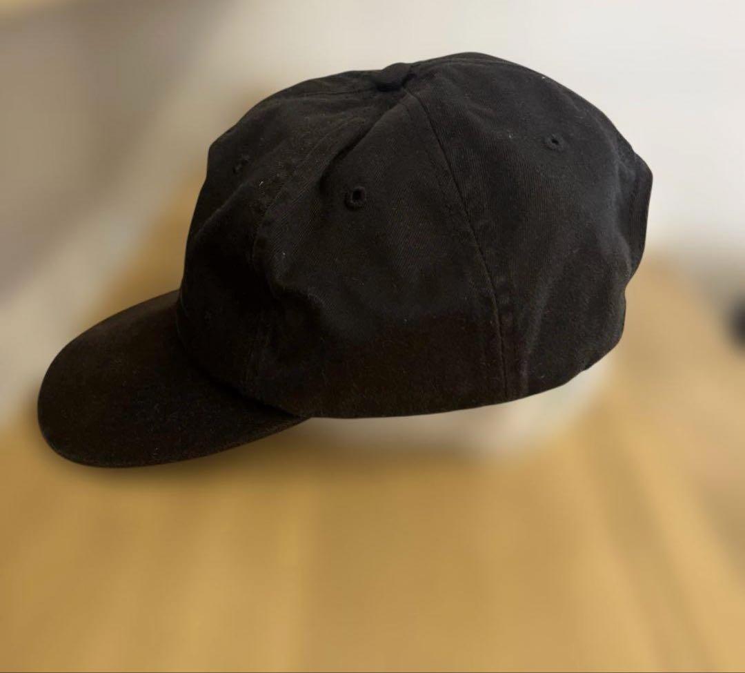 SUPREME 黒 キャップ Sロゴ