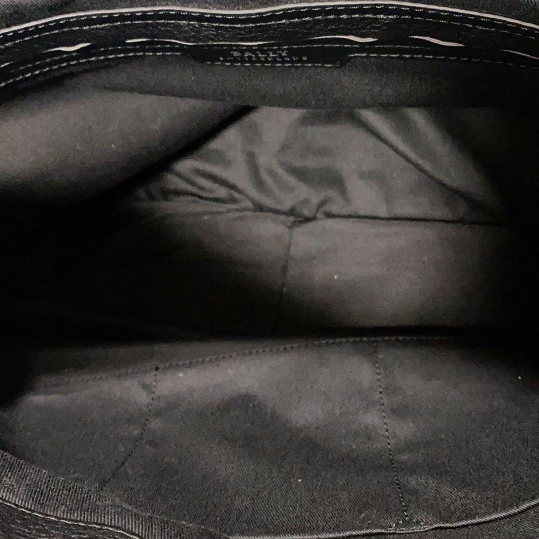 極美品✨BALLY バリー メッセンジャーバッグ 斜め掛け 大容量 A4収納 黒