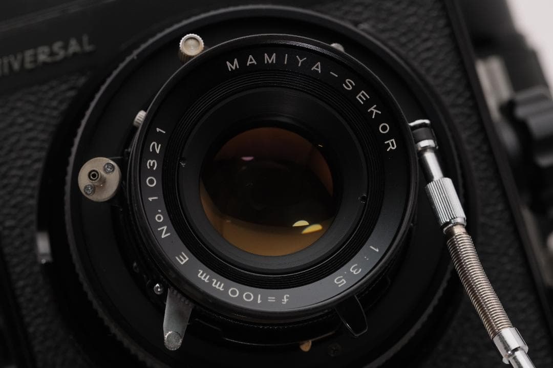 完動品 マミヤユニバーサル 100mm 3.5 Mamiya Universal