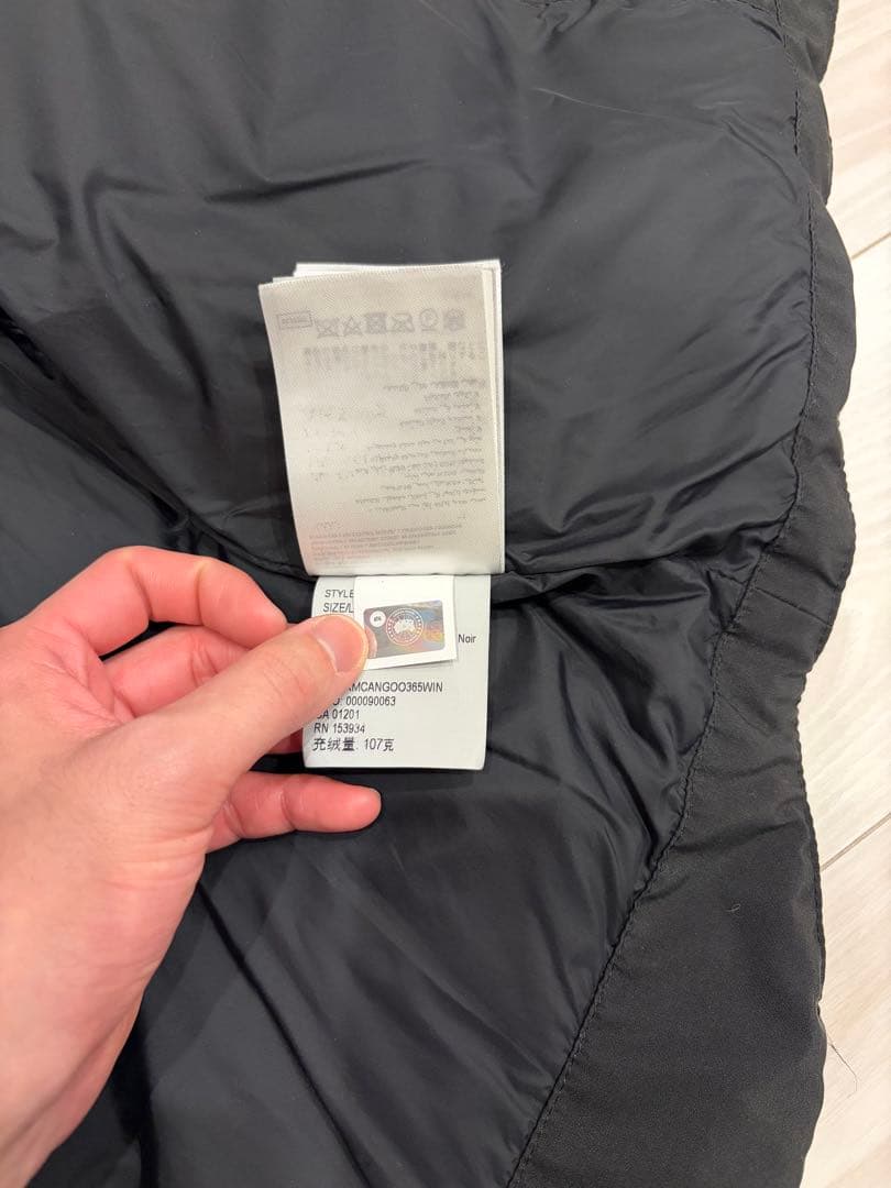 AZUI 美品◎ カナダグース ダウンベスト ブラックレーベル