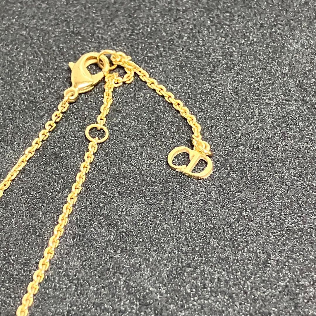 クリスチャンディオール　ネックレス　パール　ラインストーン　CD ロゴ