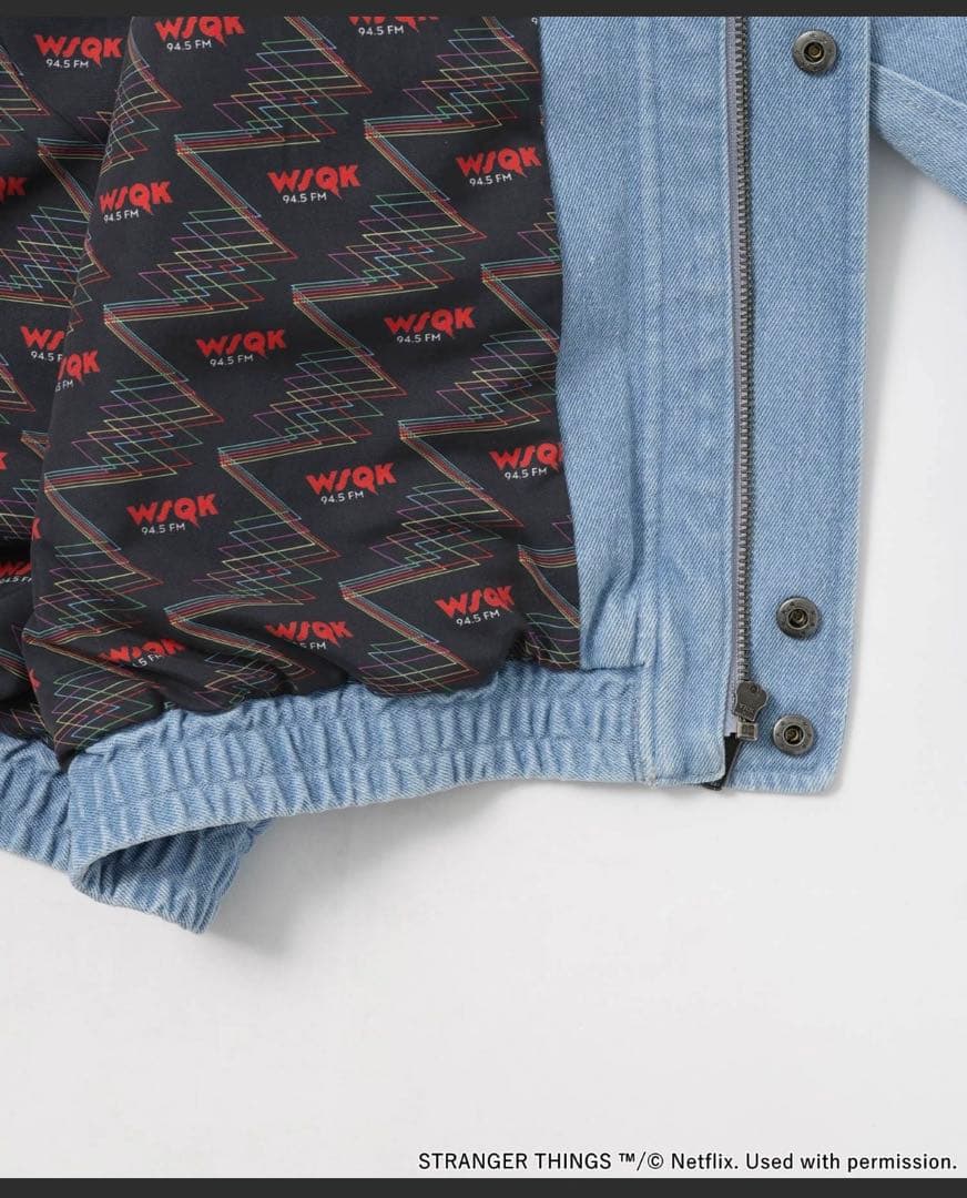 ニコアンド　ストレンジャー・シングス コラボ　デニムブルゾン　M サイズ