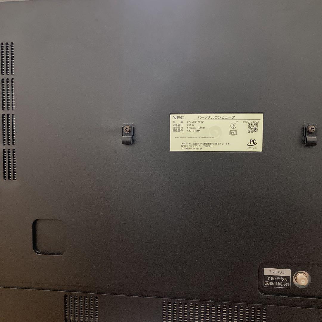 パソコンNEC VALUESTAR N PC-VN770RSW