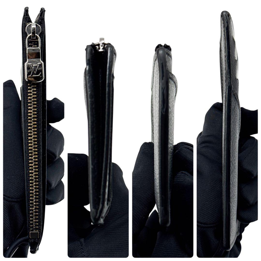 ルイヴィトン モノグラム タイガラマ カード グレー ケース 黒