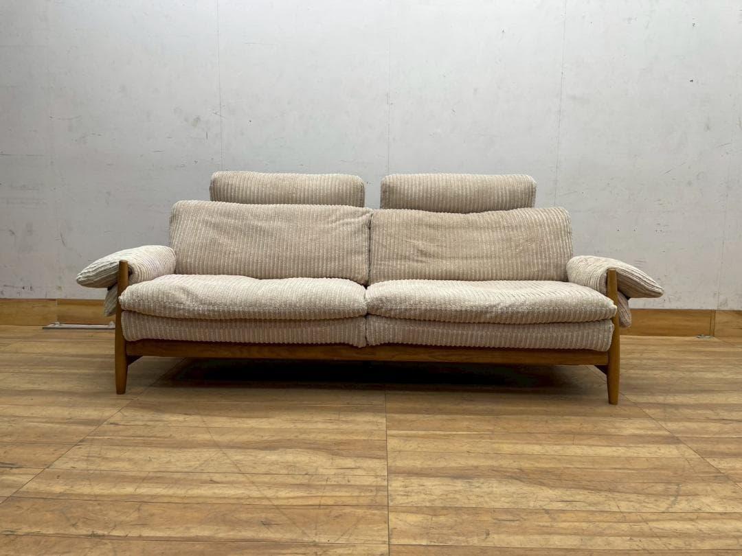 T7958☆美品☆ジャーナルスタンダードファニチャー☆アクメマデイラ2PSOFA