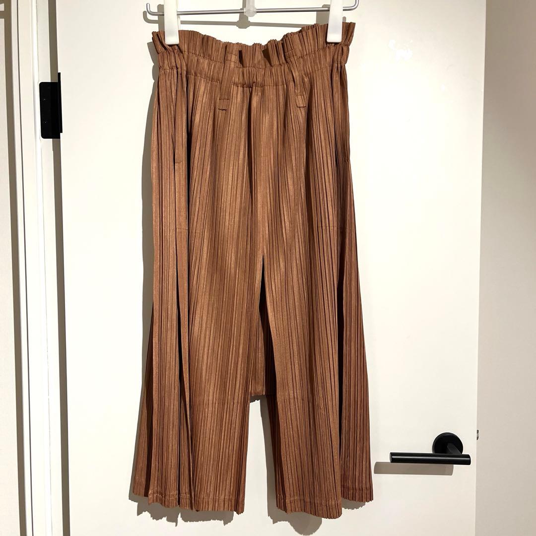 プリーツプリーズ　サルエルパンツ　ワイドパンツ　3