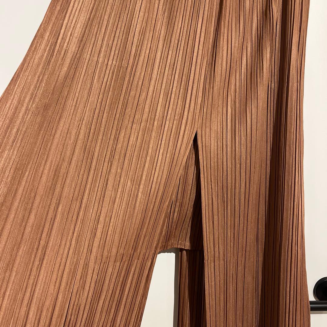 プリーツプリーズ　サルエルパンツ　ワイドパンツ　3