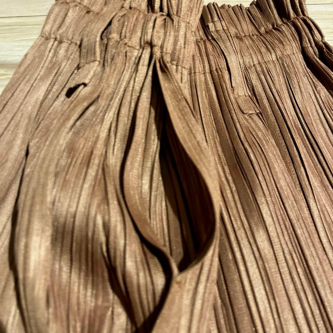 プリーツプリーズ　サルエルパンツ　ワイドパンツ　3