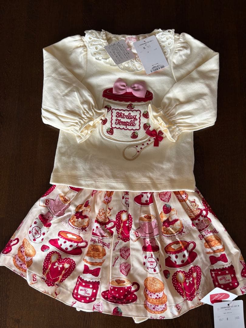 Shirley Templeシャーリーテンプルフリル付き上下セット誕生日