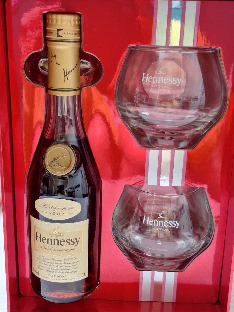 【希少】ヘネシーVSOPグラス2個付 限定特別ペアグラスギフトセット