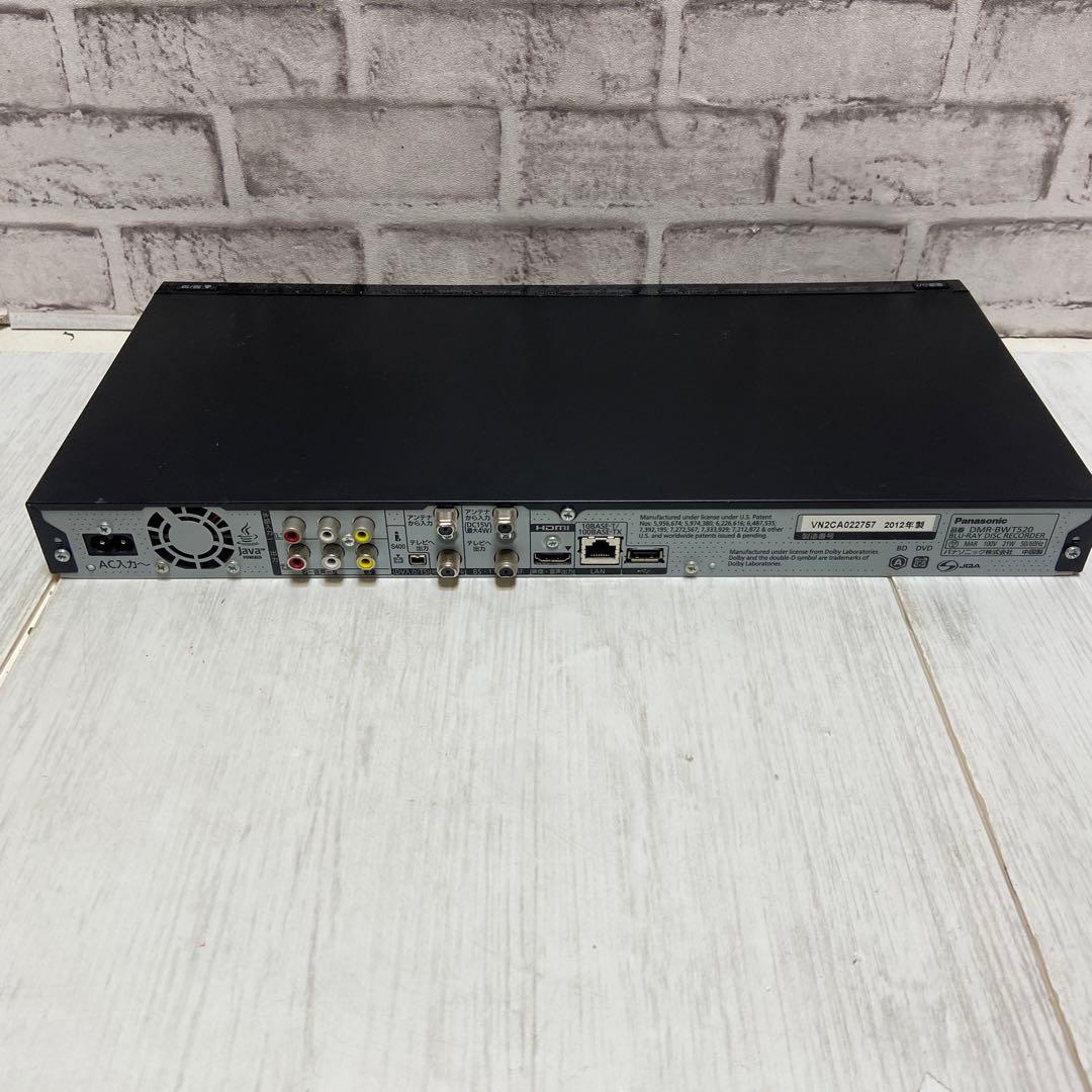 パナソニック⭐️ブルーレイレコーダー DMR-BWT520 2012年製
