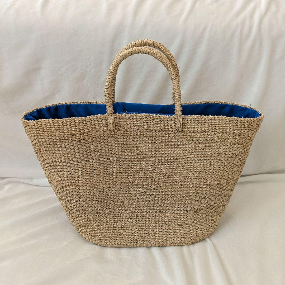 美品　agnès b.VOYAGE　アニエスベー　スカーフ　かごバッグ　天然素材