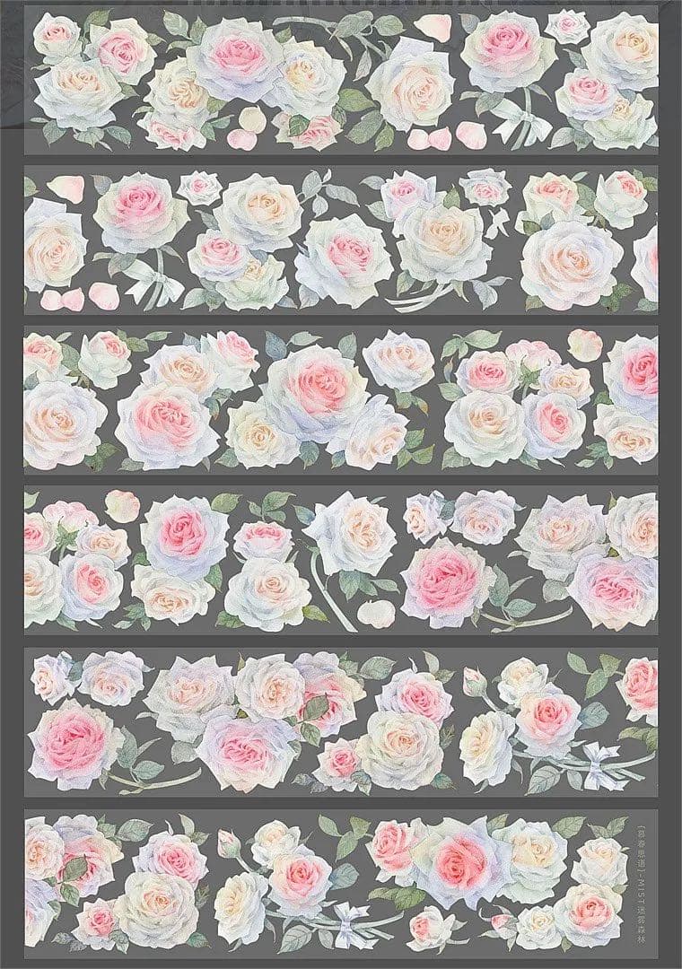 お花系 海外マステ まとめ売り 7巻