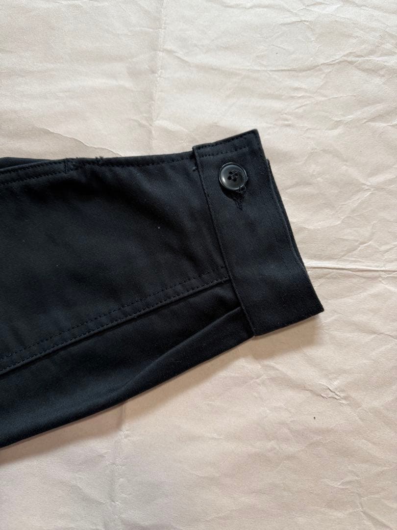 ル・トラヴァイユール・ガリス フレンチモールスキンジャケット　ブラック　サイズ4