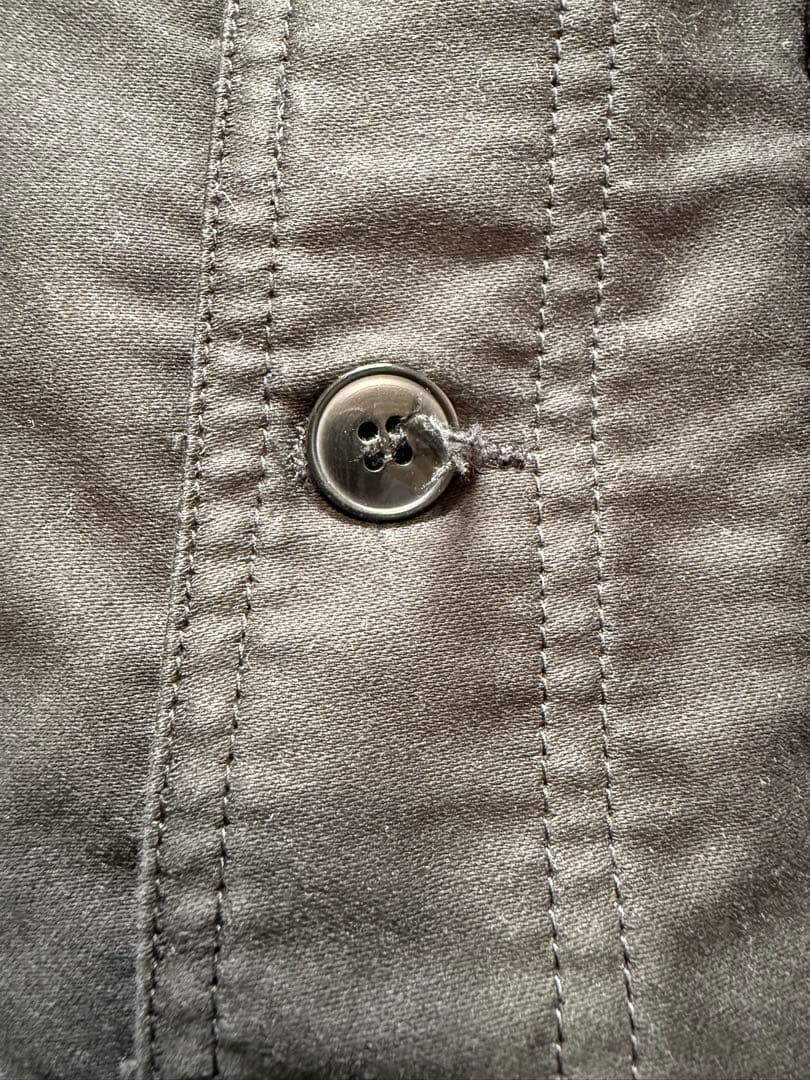 ル・トラヴァイユール・ガリス フレンチモールスキンジャケット　ブラック　サイズ4