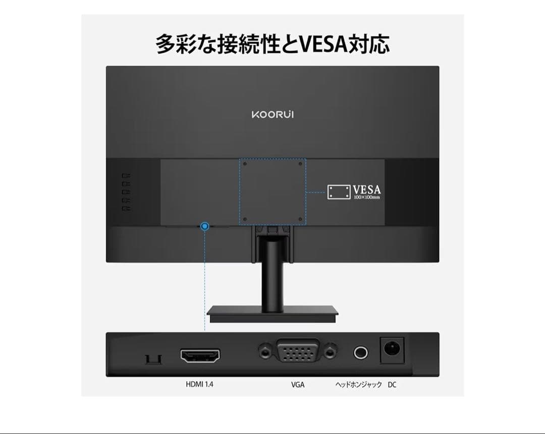 KOORUI モニター 21.5インチ