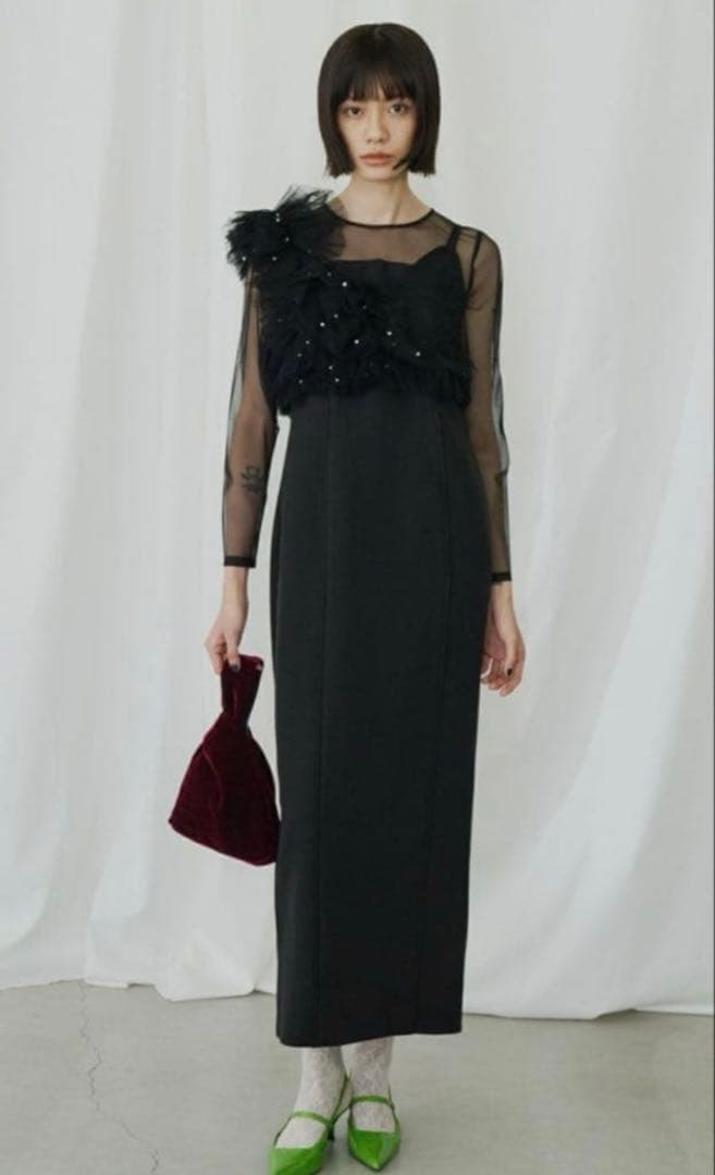 【新品】パールビスチェドレス　ANDRESD 2025 アンドレスド