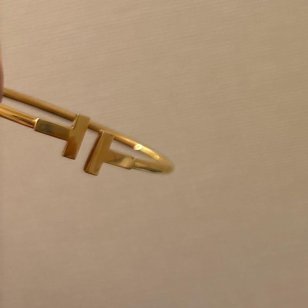 Tiffany & Co.ティファニーTワイヤー ブレスレット ゴールド