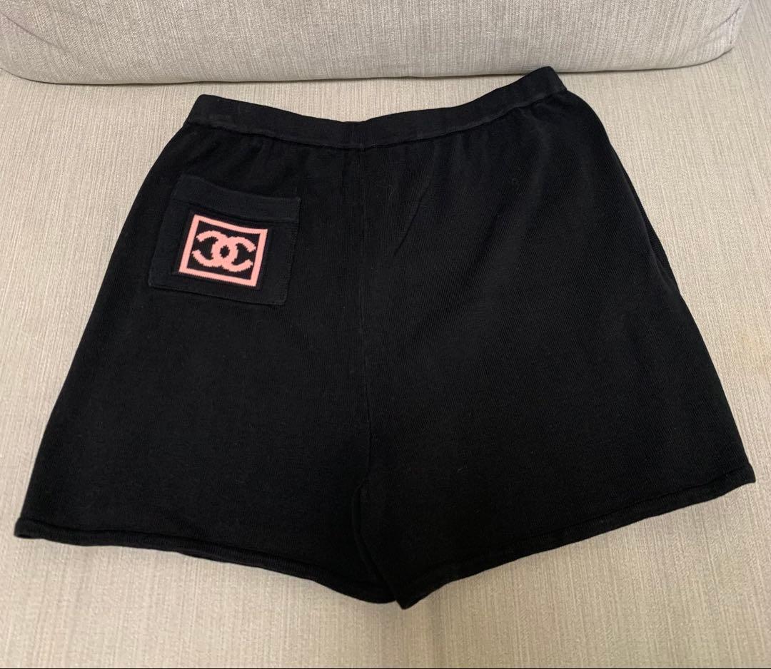 シャネル CHANEL ショートパンツ ココマーク ブラック レア物 人気