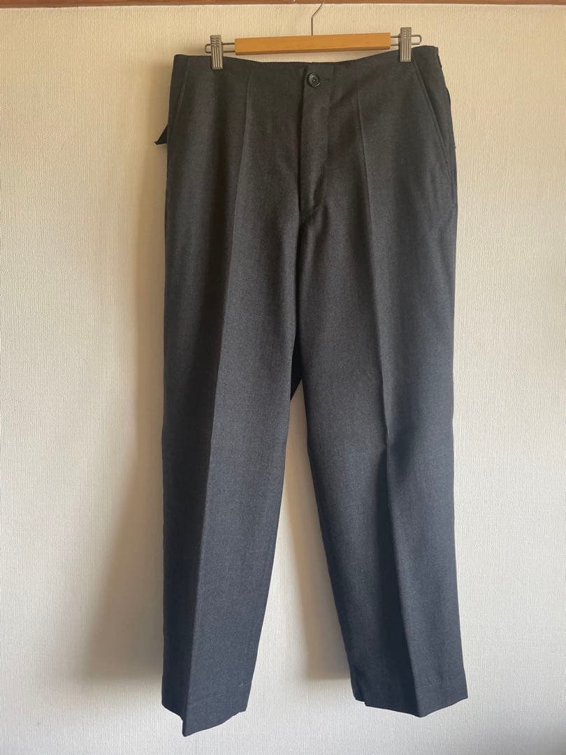 un/unbient/アン/アンビエント ライトウールサージ ワイドプルパンツ