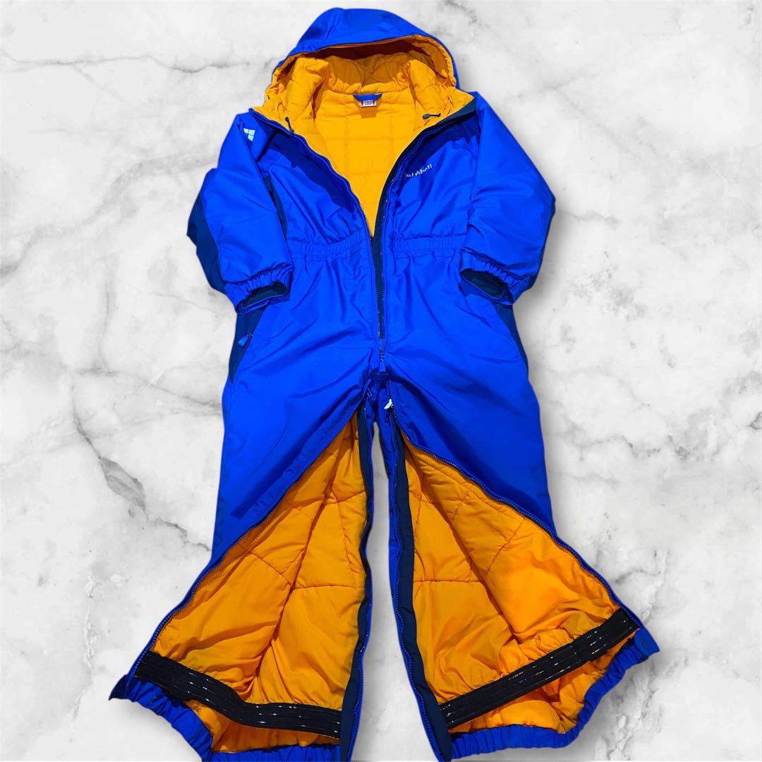 美品✨mont-bellスキーウェア１２０センチ 青 子供 キッズ