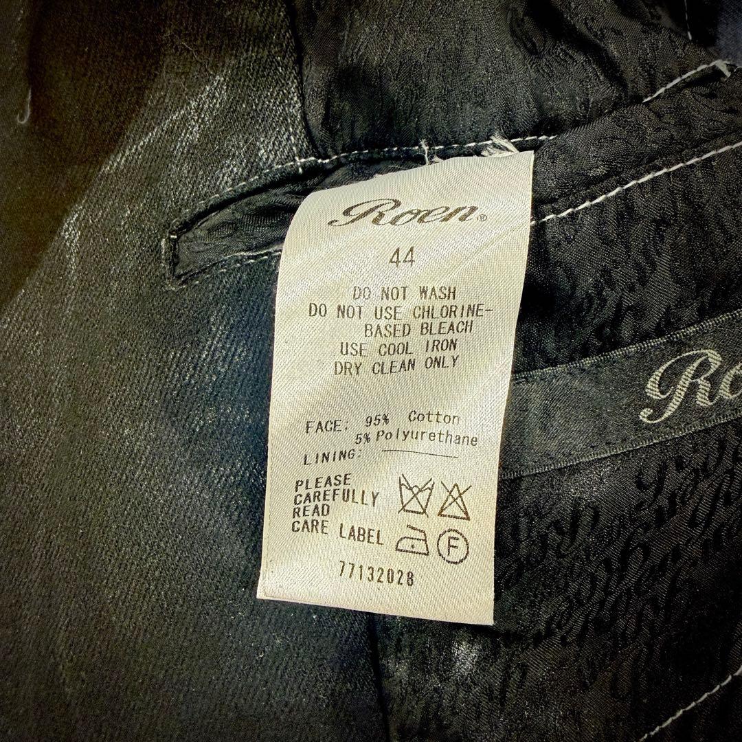 【美品】Roen ロエン オイル加工 デニムジャケット 44 HYDE着用モデル