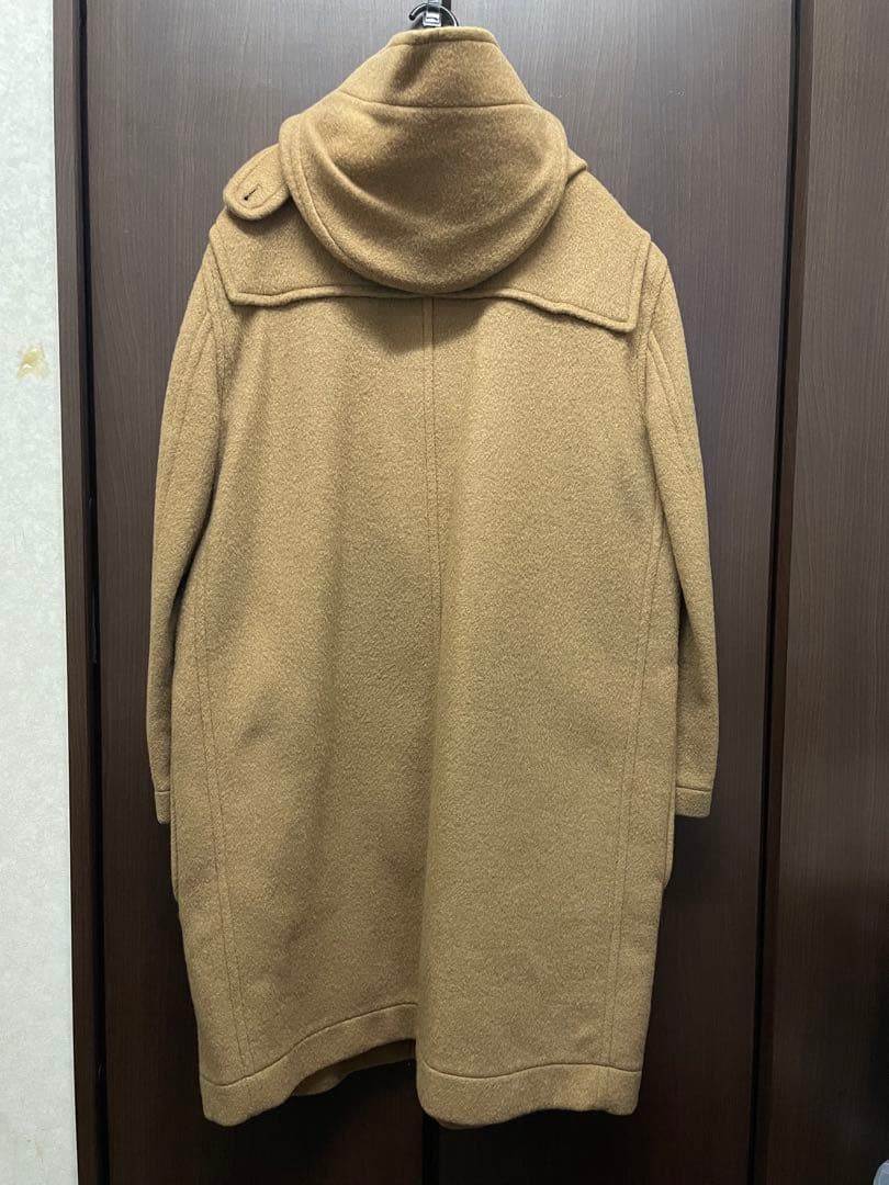 J.PRESS ダッフルコート LL キャメル ウール 裏地ストライプ